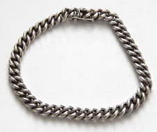BRACCIALE BRACCIALE catenina corazzata argento 835 lunghezza 19 cm chiusura di sicurezza