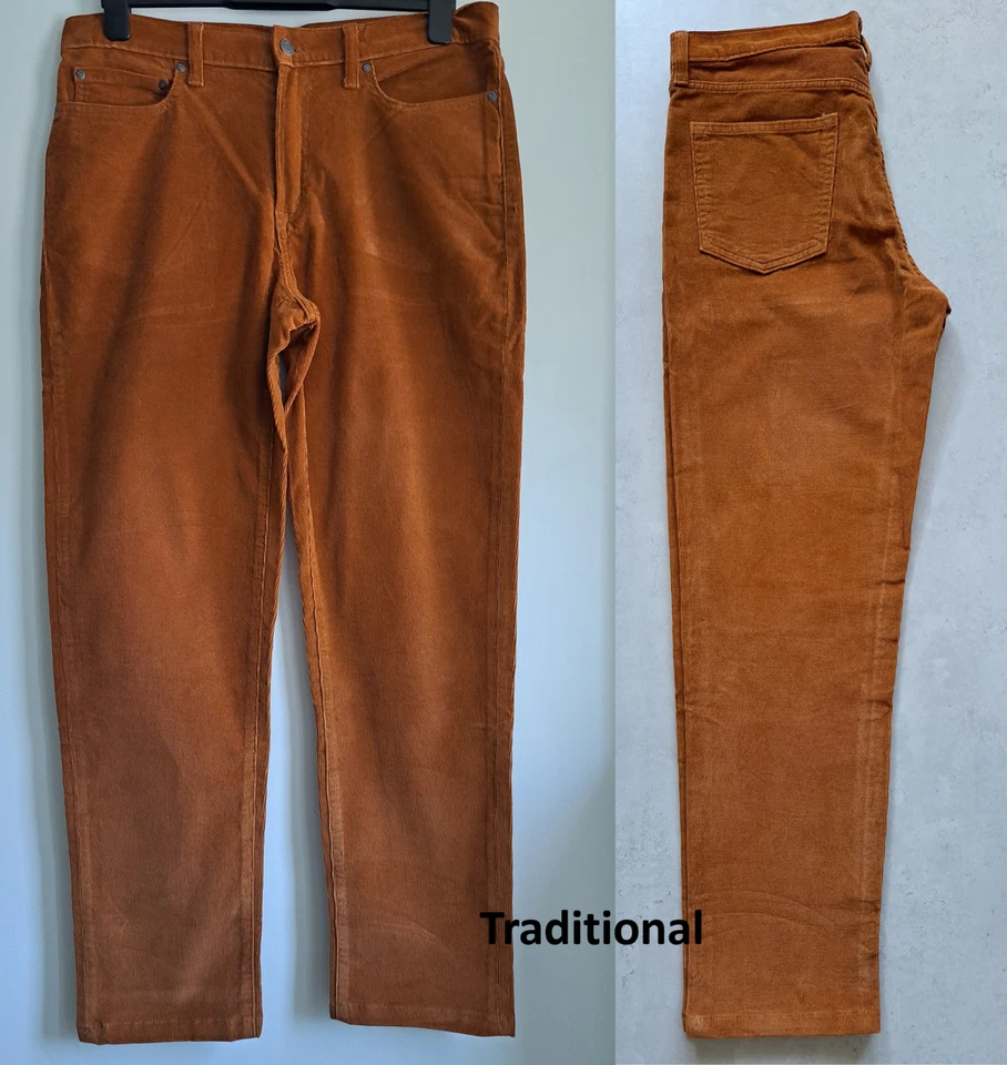 ex LANDS' END Men's 5 Pocket Jean Style Corduroy Trouser in 4 Fit Options - Image 2 of 4