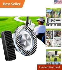 Magnetic Golf Cart Phone Holder 360  Rotating, Strong N55 Magnets, Carbon Fiber