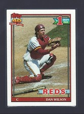 DAN WILSON 1991 Topps Base #767 Rookie RC Reds