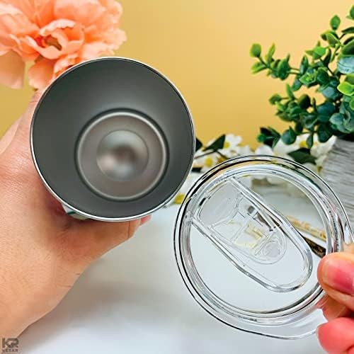 2 Pack Universal 30 oz Tumbler Lids - Sliding Closure Spill-Proof & Splash Re...