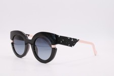 New Face A Face Kimono Col 100 Black Pink Authentic Sunglasses 46-25