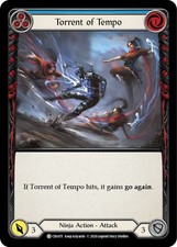 Torrent of Tempo (Blue) - Rainbow Foil - Unlimited Edition NM Flesh and Blood Cr