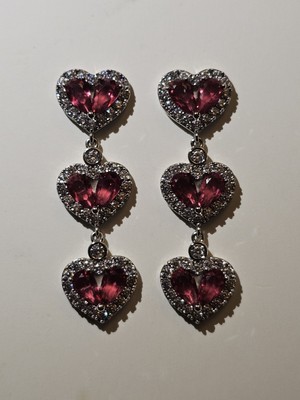Xuping Pink Hearts Earring