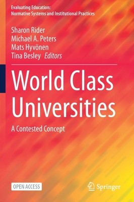 Rider - World Class Universities   A Contested Concept - New paperback - X555z