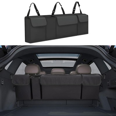 Large Car Trunk Organizer with Adjustable Straps, Waterproof Collapsible Cargo B