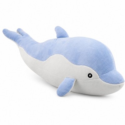 Dolphin Plush Toy Soft Stuffed Animal Toy Pillow Cushion Boy Girls Kids Gift 19''