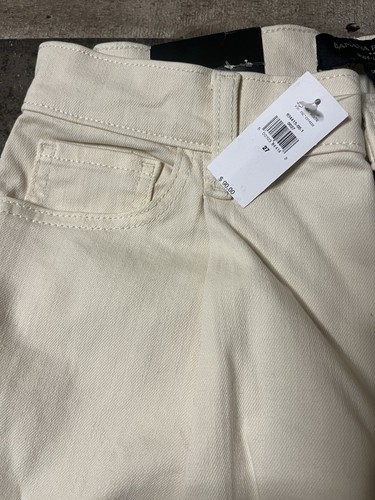 Banana Republic Wide-legged Pants Off-white Size 4 High waisted New - Picture 5 of 12
