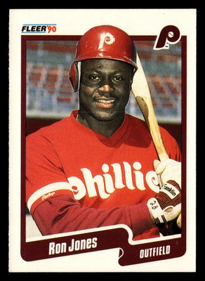 Ron Jones 1990 Fleer #563 Philadelphia Phillies *078
