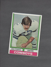 1974 Topps Football Set JOHN FITZGERALD Rookie Card RC # 526. rookie card picture