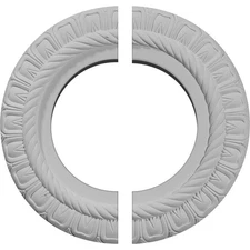 10 5/8"OD x 5 3/4"ID x 1/2"P Claremont Ceiling Medallion, Two Piece (Fits Can...