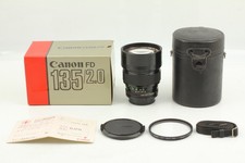  MINT in Box Canon New FD NFD 135mm f/2 MF Telephoto Lens From JAPAN