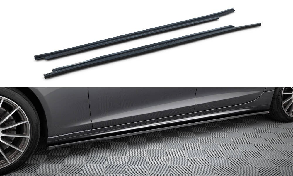 Rajouts bas de caisse Maserati Quattroporte Mk6 Maxton noir brillant kit aero