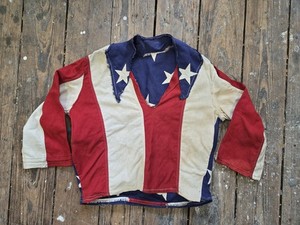 1950s Vintage American Flag Homemade Shirt