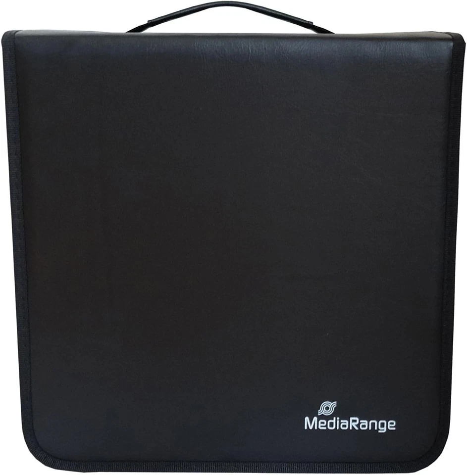 Carpeta de archivo MediaRange para 400 discos imitación cuero negro para 400 discos Foto 2 de 3