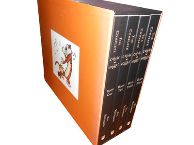 Bill Watterson THE COMPLETE CALVIN AND HOBBES 4 Vol Box Set - TPB/SC LN