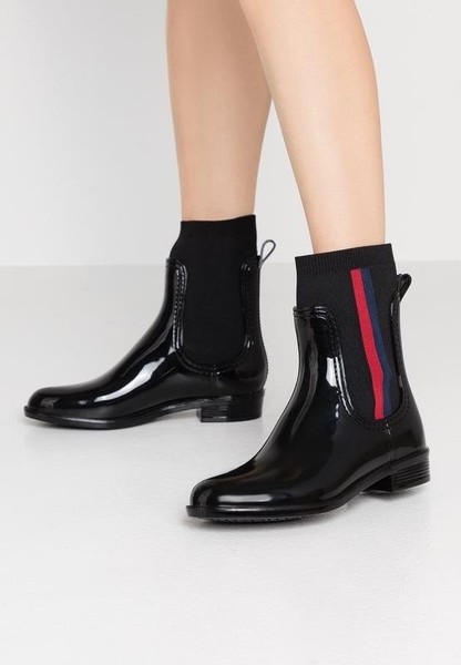 Women Tommy Hilfiger Boots Black 38 #6VT