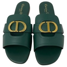 DIOR SANDALO MONTAIGNE 30 PELLE VERDE SANDALS SHOES 