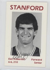 1986-87 Stanford Cardinal Schedule Cards Team Issue Earl Koberlein 0a2