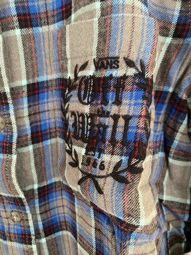 Vans Off The Wall Laurel Flannel Shirt Medium (neu) Langarm Frost Grey - Bild 7 von 19