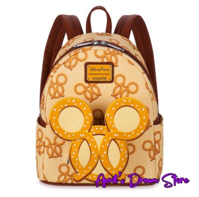 Loungefly Disney Parks Mickey Mouse Pretzel Mini Backpack | eBay display picture 2