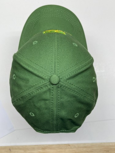 John Deere Mens One Size Curve Bill Baseball Cap Hat Green Cotton Strap Buckle - Picture 8 of 12