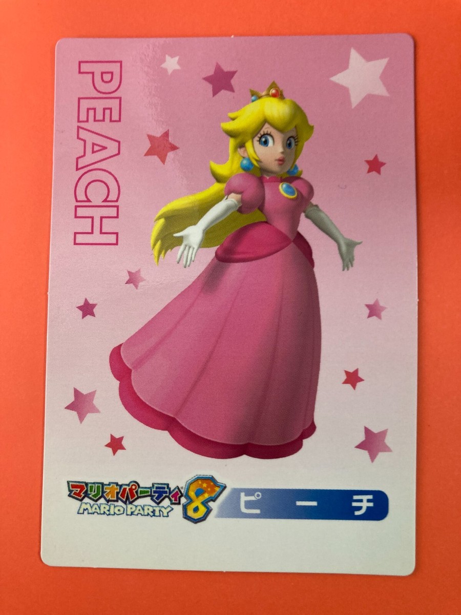Super Mario Party 8 PEACH Nintendo Game Card Top 2007