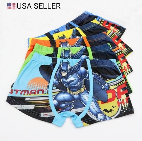 New 5 Pack Toddlers/Boys Cartoon Batman Boxer Briefs Underwear, Size S, M, L - Picture 1 of 7