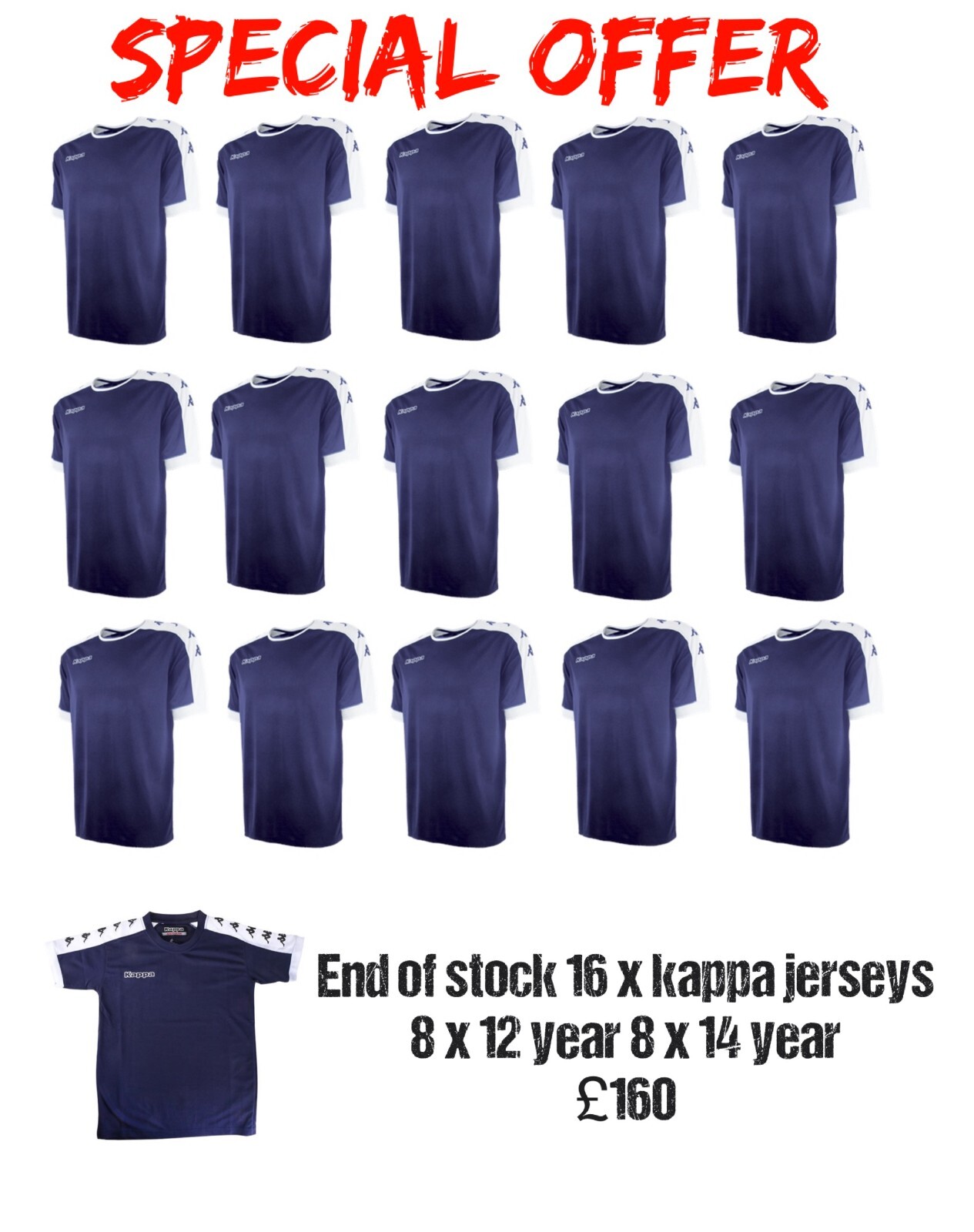 Clothing Bundle - Kids Dark Blue Top - Kappa Aged 12/14Y