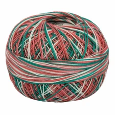 Lizbeth Egyptian Cotton Crochet Thread Size 10 Color 107 Tropical Fruit