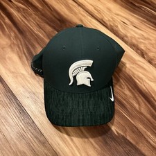 Nike Dri-Fit Michigan State Spartans Baseball Cap Mens One Size Green MSU NCAA