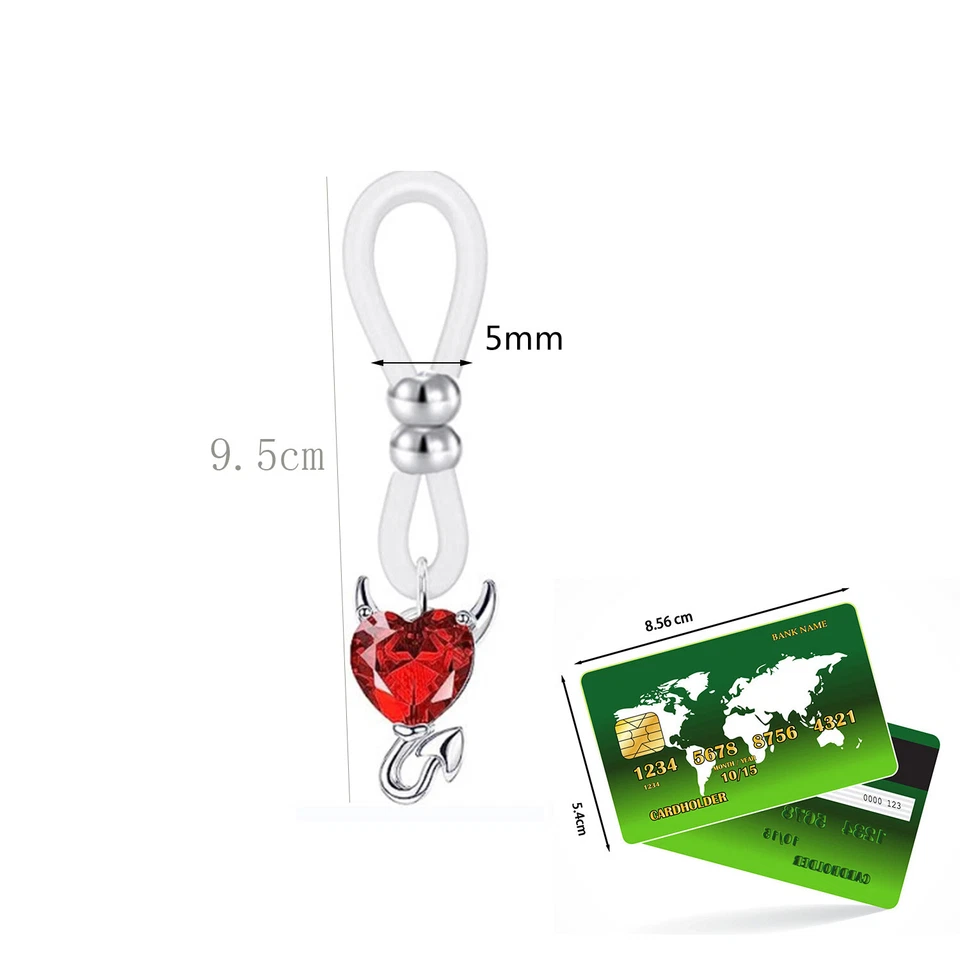 1Pcs Nipple Rings Fake Non-Piercing Steel Women Girls Fashion Body Jewelry - Image 2 of 4