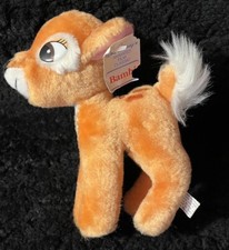 Vintage Walt Disney Productions Bambi Fawn Deer Plush Stuffed Animal With Tag