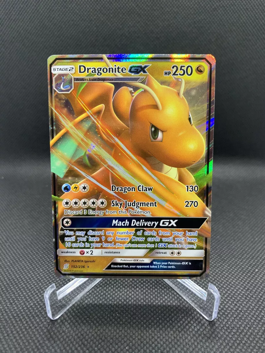 2019 Pokemon, Unified Minds, #152/236 Dragonite GX, Holo Ultra Rare