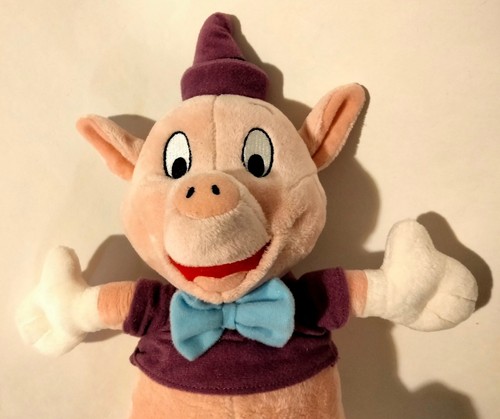 Disney Tres Cerditos Cerditos Cerditos Cerdo Peluche Animal Púrpura Camisa y Sombrero 11" - Imagen 5 de 5