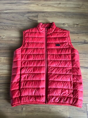 Barbour Gilet Mens M Medium Red Body Warmer International
