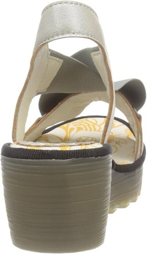 SANDALIAS DE CUÑA FLY LONDON YAIT366FLY PLATAFORMA PLATEADAS UK6.5 - 7 EU40 NUEVAS EN CAJA PRECIO DE VENTA SUGERIDO POR EL FABRICANTE 115 £ - Imagen 6 de 21