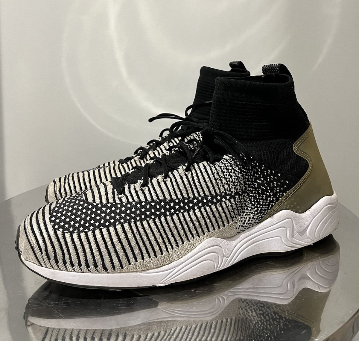 NIKE Zoom Mercurial XI Flyknit FC Black/White 852616-002 NIKE Zoom Mercurial XI Flyknit FC Black/White 852616-002