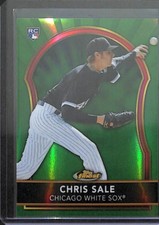 2011 Topps Finest Green Refractor Rookie #80 Chris Sale No 118 of 199