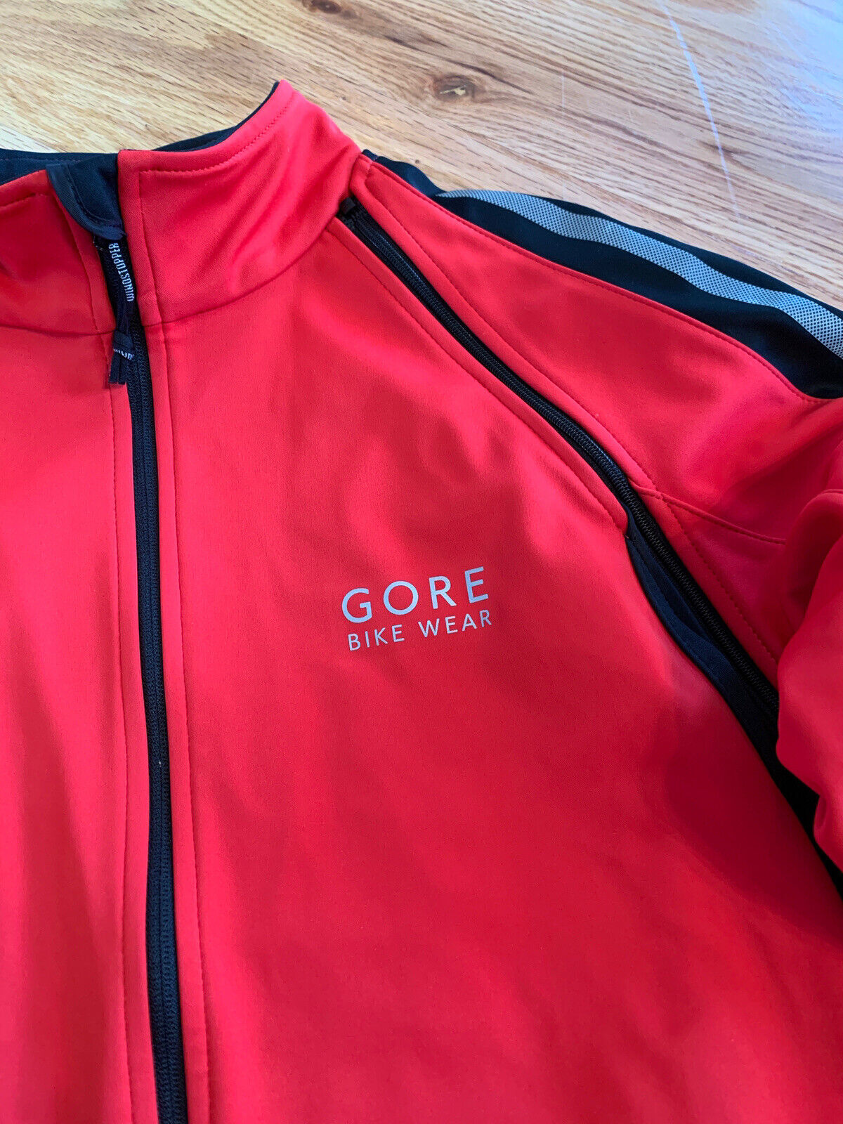 Gore Bike Wear Women 36 S Jacket Red Soft Shell Windstopper Zip Up