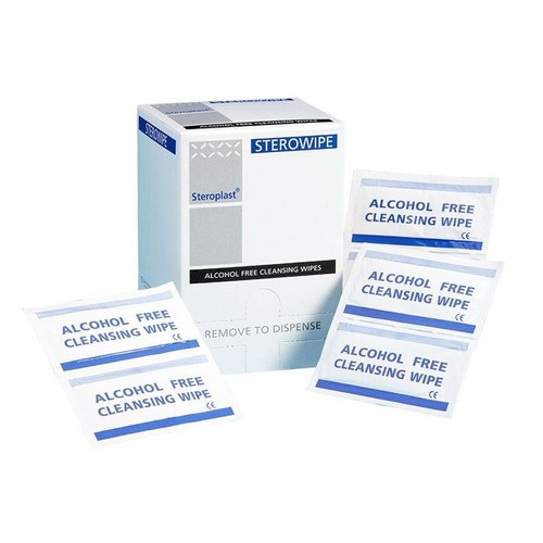 Cleansing Wipes individual pack Alcohol Free , antiseptic, wound, Graze