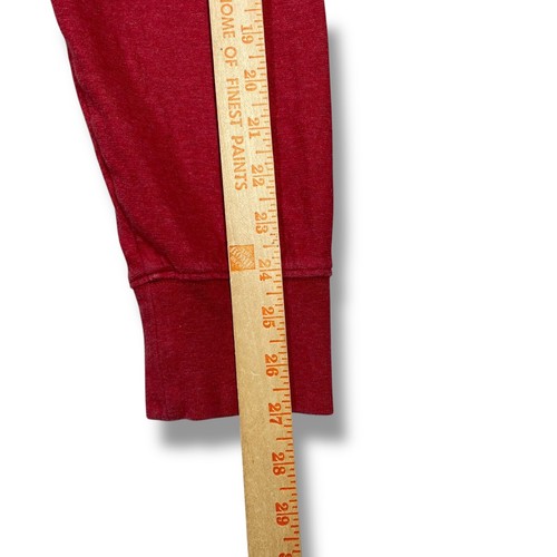 Brooks Brothers Lined Henley Shirt Mens XL Solid Red Lounge Casual Preppy - Picture 7 of 7