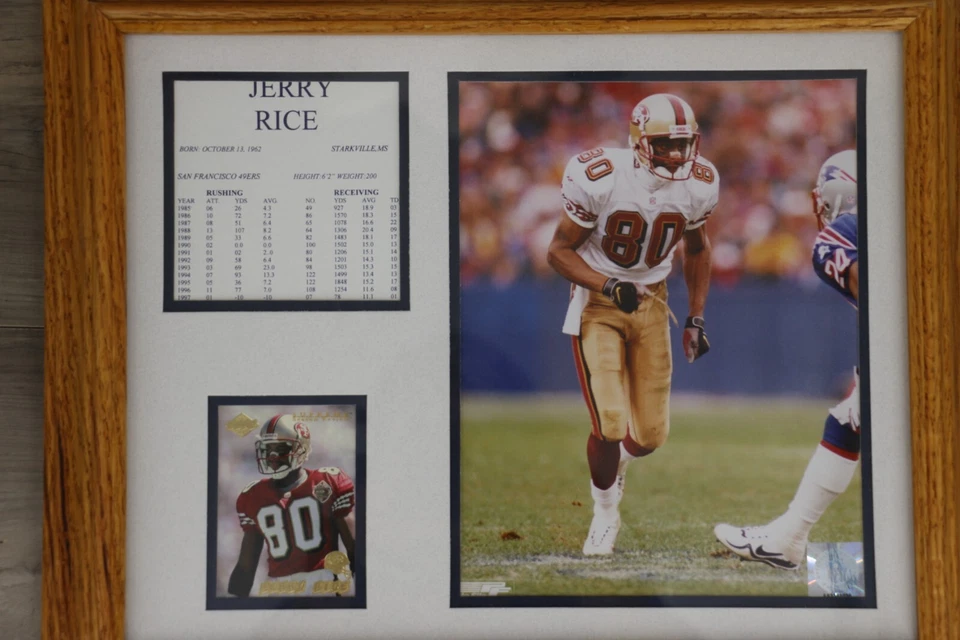 Jerry Rice NFL San Francisco 49ers Framed 16x14" EDGE 98 Supreme Season Review - Image 2 of 4