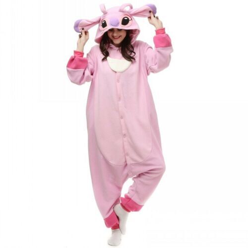 Unisex Sleepwear Stitch Pajamas Kigurumi Cosplay Costume Fancy Party Birthday UK - Picture 6 of 11