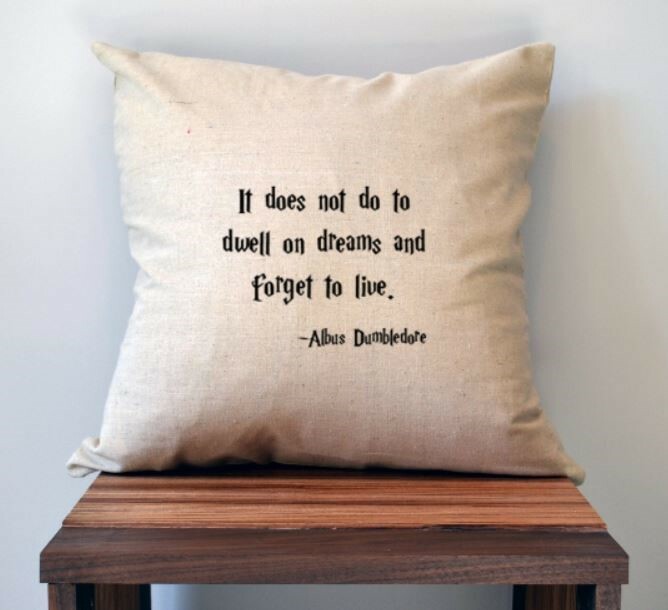 Funda de almohada Harry Potter Dumbledore Quote, almohada 18 x 18, almohada Harry Potter,