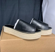 Vagabond Black Leather Platform Celeste Espadrille Sandals UK 5 / US7 / EU38