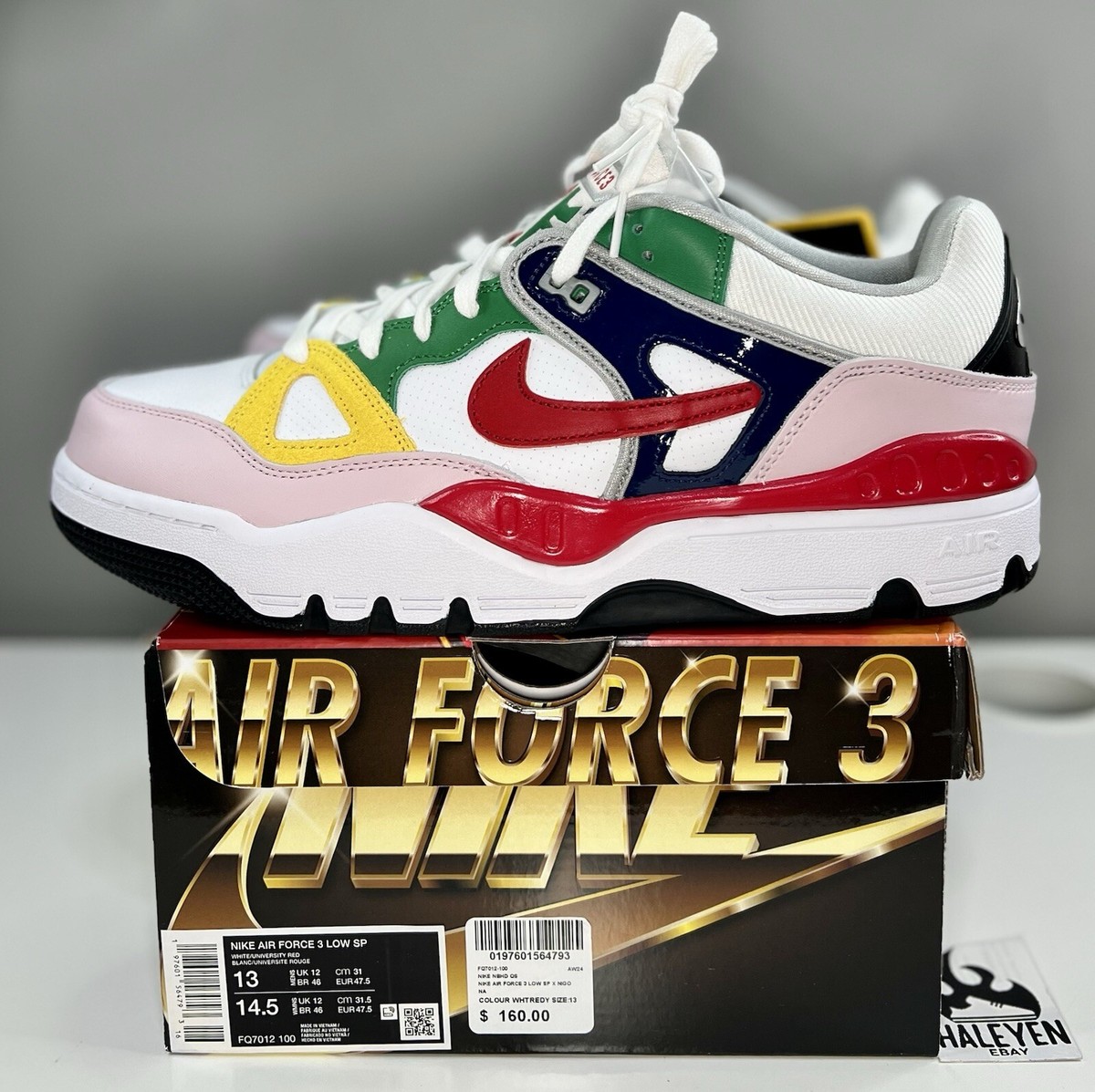 NEW Nike Air Force 3 Low SP Nigo White | Men's Size 13 NEW Nike Air Force 3 Low SP Nigo White | Men's Size 13