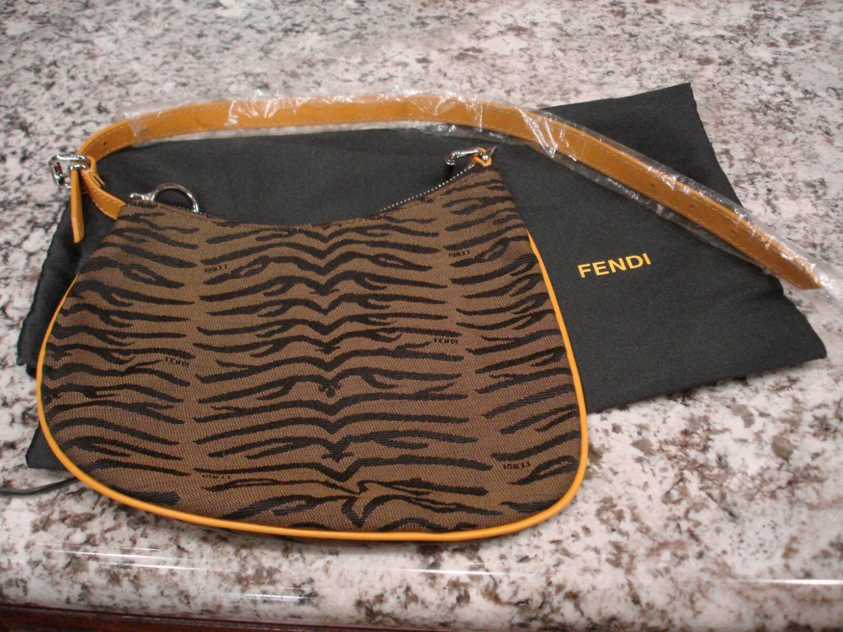 Fendi tiger print shop bag