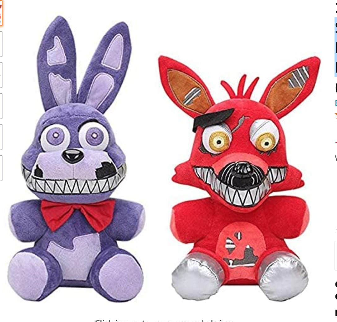 Poupées En Peluche Cinq Nuits À Freddy Fnaf Mignon Jouets En Peluche Poupée  De Jeu 25 CM Bonnie Bear Foxy Dessin Animé Poupées En Peluche Freddy Jouets  Pour Enfants Cadeaux Q231215 Du