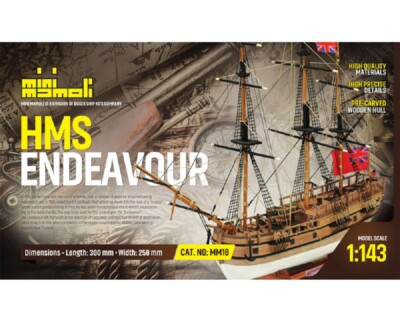 Mini Mamoli HMS Endeavour 1:143 Holz Bausatz